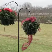 Holiday kissing balls at Peterson Family Farm