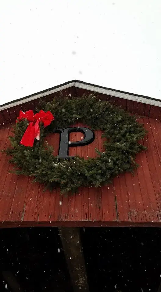 Holiday wreaths at Peterson Family Farm