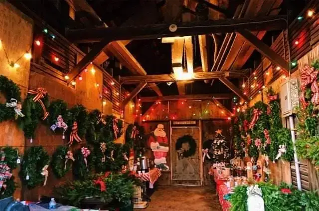 Inside the Peterson Family Farm barn